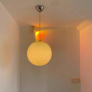 Spiral Glass Globe Pendant Light P6073 9