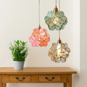Modern Flower Glass Pendant Light P6062 1