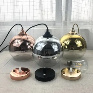 Modern Glass Globe Pendant Light P6037 5