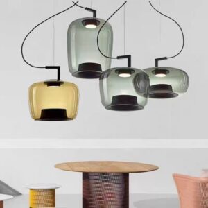 Modern LED Glass Pendant Light P6017 8