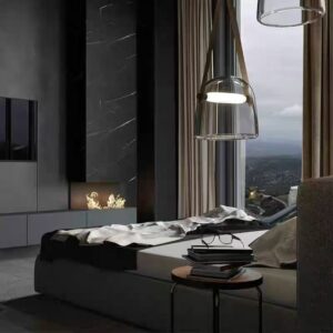 Modern Strap Glass Pendant Light P6019 8