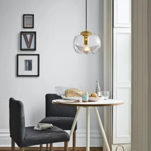 Modern Glass Wave Pendant Light P6058 4