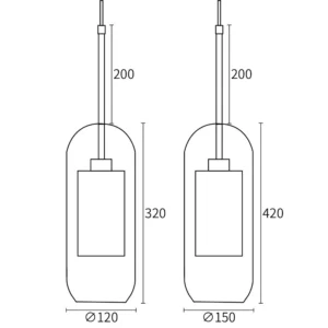 Modern Decor Glass Pendant Light P6126 9