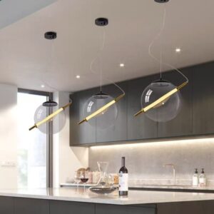 Modern Orbit Arc Glass Pendant Light P6045 5