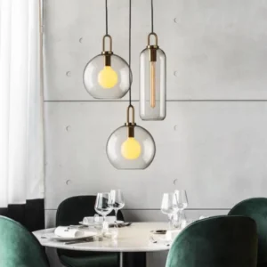 Glass Ball Round Pendant Lamp P6091 1