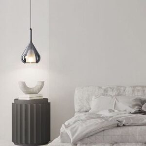 Modern Glass Teardrop Pendant Light P6032 6