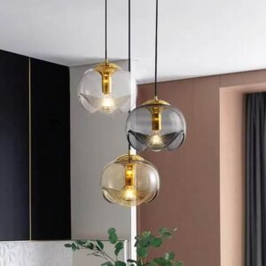 Modern Glass Wave Pendant Light P6058 3