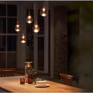 Modern teardrop Glass Pendant Light P6129 5