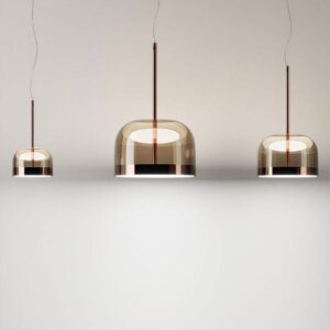 Modern Glass Dome Pendant Light P6030 1