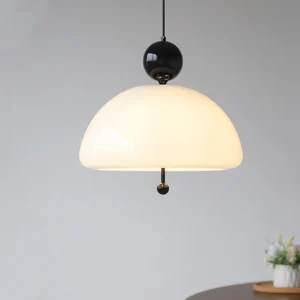 French Retro Creamy White Pendant Light P6034 1