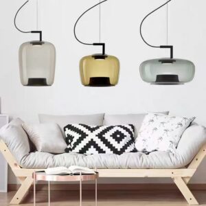 Modern LED Glass Pendant Light P6017 6