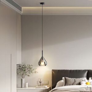 Modern Glass Teardrop Pendant Light P6032 5