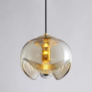 Modern Glass Wave Pendant Light P6058 2