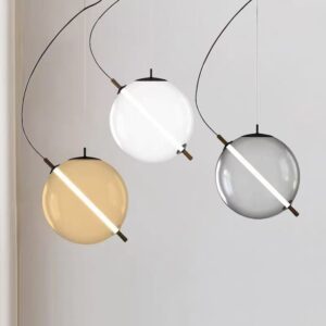 Modern Orbit Arc Glass Pendant Light P6045 3