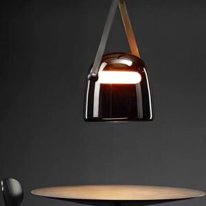 Modern Strap Glass Pendant Light P6019 5