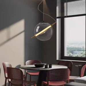 Modern Orbit Arc Glass Pendant Light P6045 2