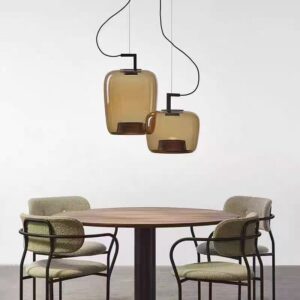Modern LED Glass Pendant Light P6017 5