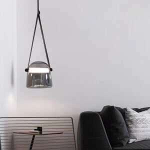 Modern Strap Glass Pendant Light P6019 4