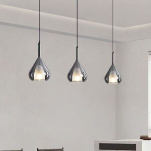 Modern Glass Teardrop Pendant Light P6032 3