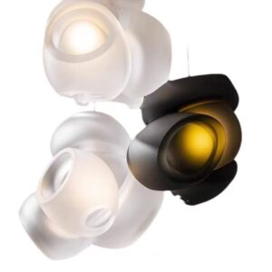Modern Petal Glow Glass Pendant Light P6055 4