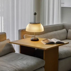 Modern Fluted Glass Dome Table Lamp TL-A082 1