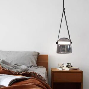 Modern Strap Glass Pendant Light P6019 3