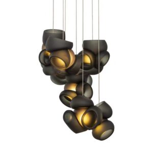 Modern Petal Glow Glass Pendant Light P6055 3