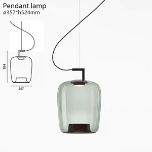 Modern LED Glass Pendant Light P6017 3