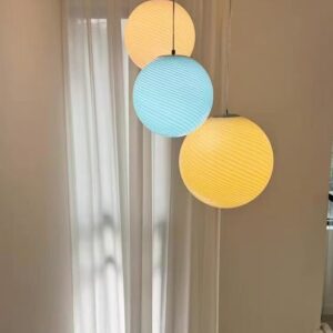 Spiral Glass Globe Pendant Light P6073 2
