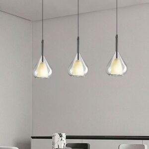 Modern Glass Teardrop Pendant Light P6032 1