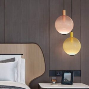 Modern Glass Sphere Pendant Light P6025 1