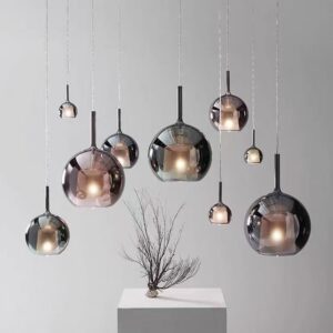 Modern Glass Cluster Suspension Light P6066 1