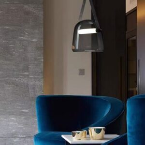 Modern Strap Glass Pendant Light P6019 1