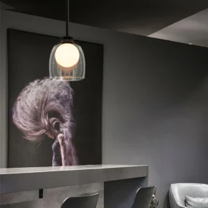 Minimalist Glass Pendant Light P6133 10