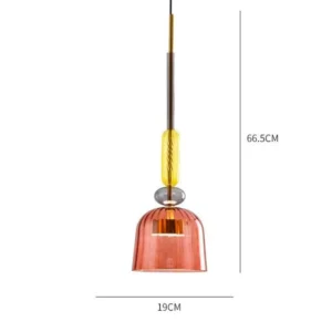 Modern Colorful Glass Pendant Light P6081 10