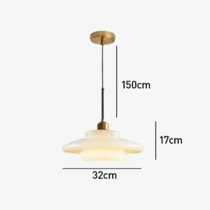 Mid Century Art Milk White Glass Pendant Light P6086 12