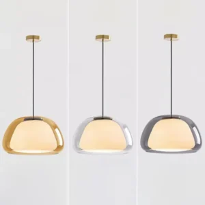 Modern Milk Glass Jelly Pendant Light P6040 12
