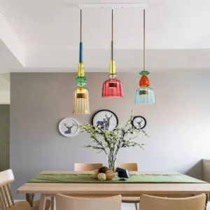 Modern Colorful Glass Pendant Light P6081 15