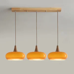 Nordic Glass and wood Pendant Light P6082 16