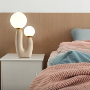 Modern U-Shaped Double Globe Table Lamp TL-E002 5