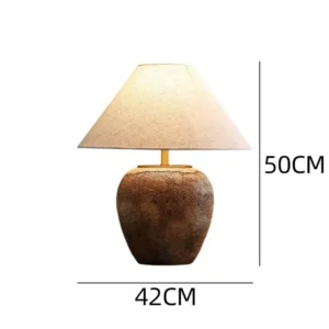 Wabi Sabi Style Handmade Ceramic Table Lamp TL-H001 5