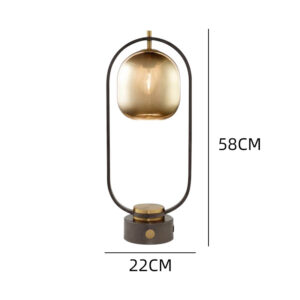 Metal Frame Glass Table Lamp TL-A046 5