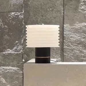 Modern Ribbed Resin Table Lamp TL-E021 5