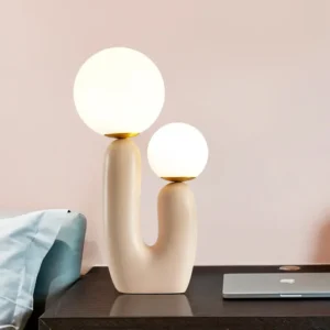 Modern U-Shaped Double Globe Table Lamp TL-E002 4