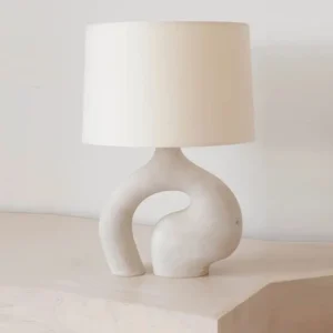 Modern Abstract Table Lamp with Fabric Shade TL-E015 5