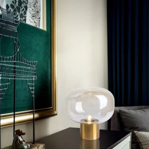 Modern Amber Glass Table lamp TL-A033 5