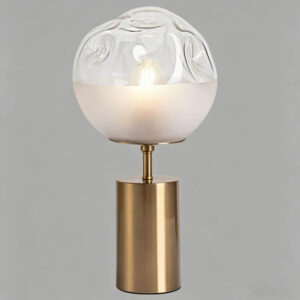 Textured Glass Globe Table Lamp TL-A012 4