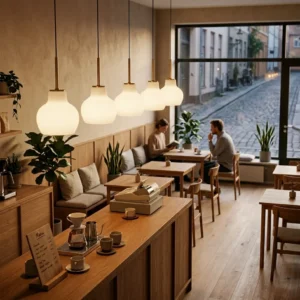 Milk Glass Pendant Light P6130 4