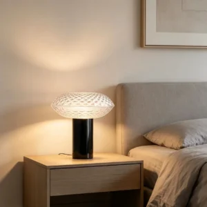Modern Textured Clear Glass Table Lamp TL-A061 5