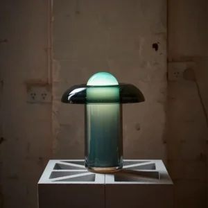 Modern Green Glass Table Lamp TL-A064 4